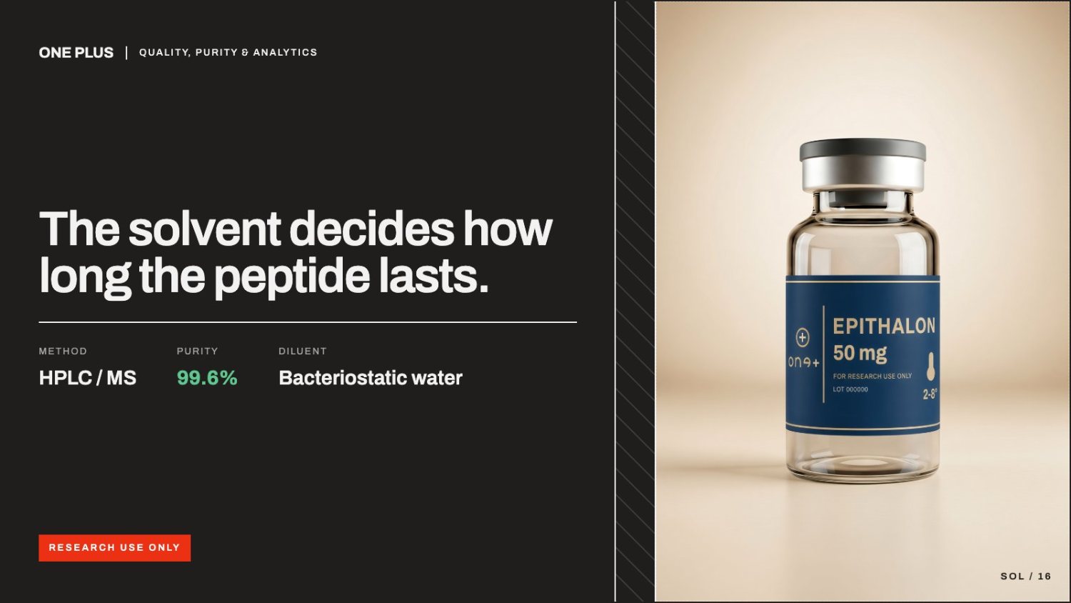 Editorial illustration for Peptide Stability in Various Solvents